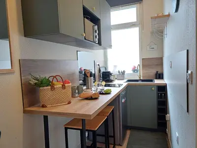 Cuisine ou kitchenette dans l'établissement Archer, Plein centre, Quartier historique
