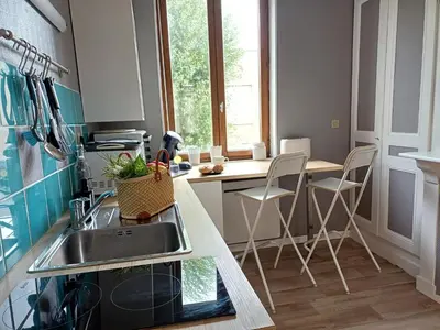 Cuisine ou kitchenette dans l'établissement Archer 1er, Plein centre, quartier historique