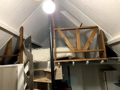 Un ou plusieurs lits superposés dans un hébergement de l'établissement Gîte les Crayons