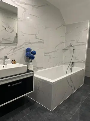 Salle de bains dans l'établissement Domaine de Bracheux Chambres & Spa près de Beauvais