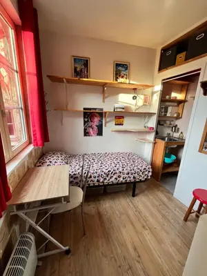 Cuisine ou kitchenette dans l'établissement Petit nid ensoleillé