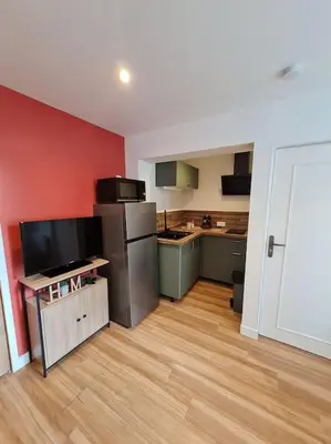 Cuisine ou kitchenette dans l'établissement Studio cosy et fonctionnel