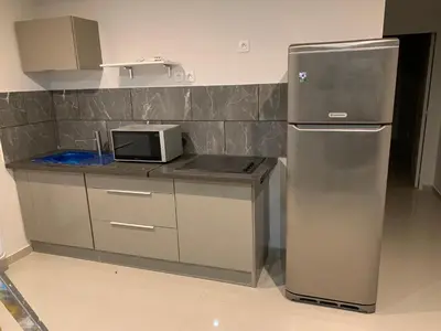 Cuisine ou kitchenette dans l'établissement Agréable appartement 2 pièces