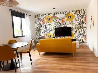 Coin salon dans l'établissement Home 724