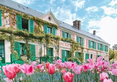 Jardin de l'établissement Splendide studio de Giverny Vernon Paris