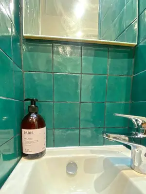 Salle de bains dans l'établissement Studio au calme rénové près gare et centre