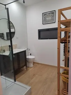 Salle de bains dans l'établissement studio indépendant proche de la mer LE Bon Secours