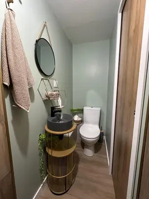 Salle de bains dans l'établissement Joli studio cosy indépendant