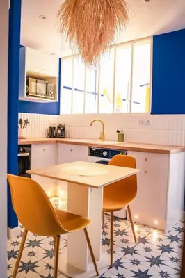 Cuisine ou kitchenette dans l'établissement Studio Majorelle