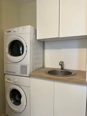Cuisine ou kitchenette dans l'établissement Chambre privée 