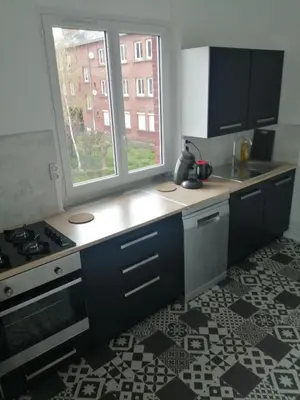 Cuisine ou kitchenette dans l'établissement L'Héritage