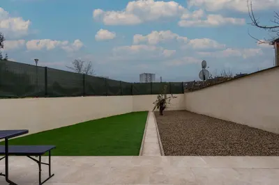 Vue générale sur la montagne ou vue sur la montagne depuis la maison de vacances