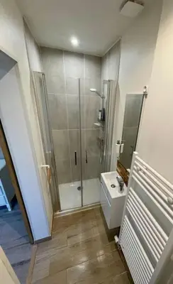 Salle de bains dans l'établissement Appartement proche cathédrale