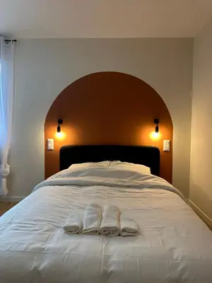 Un ou plusieurs lits dans un hébergement de l'établissement Chambre privée 