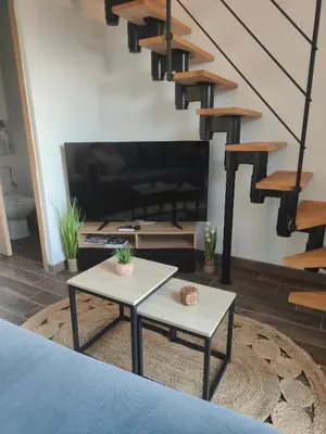 Télévision ou salle de divertissement dans l'établissement Jungle Loft - 3 min Beauvais Airport - Parking privé - Arrivée autonome