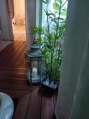 Salle de bains dans l'établissement Le Charme au Fil de l'eau