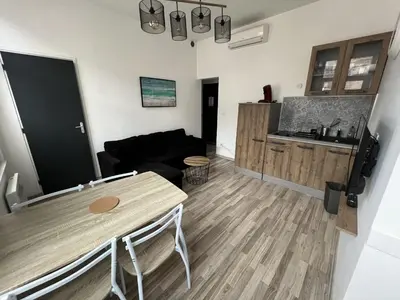 Cuisine ou kitchenette dans l'établissement Amiens, appart douillet 2-4P