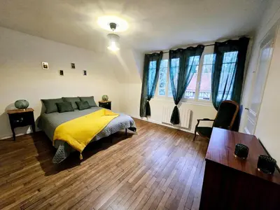 Un ou plusieurs lits dans un hébergement de l'établissement Le Clos Bernadette