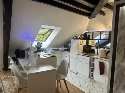 Cuisine ou kitchenette dans l'établissement Appartement dans la Résidence le Chateaux
