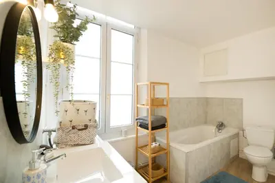 Salle de bains dans l'établissement Le Lounge - studio en Hypercentre
