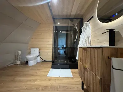 Salle de bains dans l'établissement Bulle au Fil de l'eau