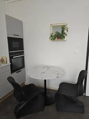 Cuisine ou kitchenette dans l'établissement Loveroom Instants Secret Amiens
