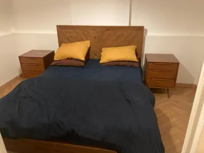 Un ou plusieurs lits dans un hébergement de l'établissement Appartement agréable et fonctionnel