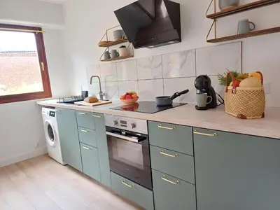 Cuisine ou kitchenette dans l'établissement Paul Sautai - 2 couchages - proche centre