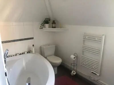 Salle de bains dans l'établissement Demeure paisible