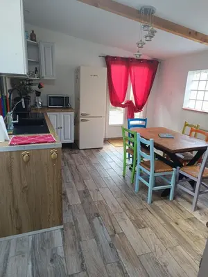 Cuisine ou kitchenette dans l'établissement Cozy house