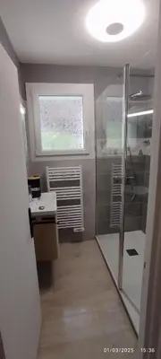 Cuisine ou kitchenette dans l'établissement Maison avec vue sur mer