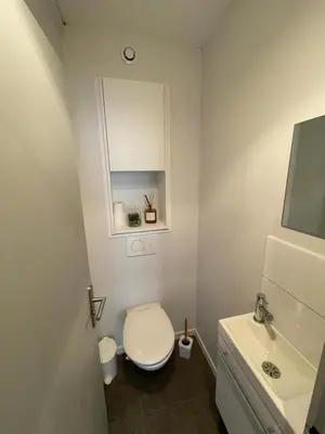 Salle de bains dans l'établissement Au coeur de Chantilly, près de Paris et du Parc Astérix