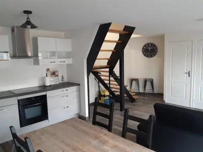 Cuisine ou kitchenette dans l'établissement Maison neuve 2 chambres