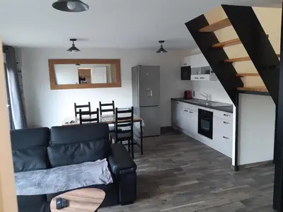 Cuisine ou kitchenette dans l'établissement Maison neuve 2 chambres