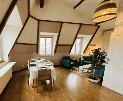 Coin salon dans l'établissement Appartement Hyper Centre Rouen
