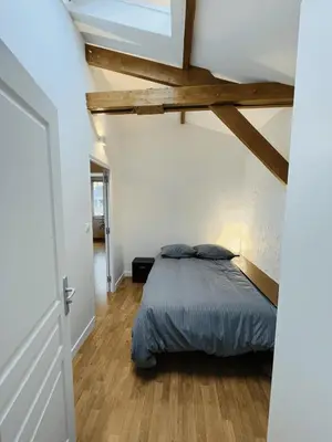 Un ou plusieurs lits dans un hébergement de l'établissement Appartement Hyper Centre Rouen