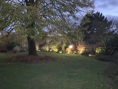 Jardin de l'établissement Le logis du cliquet