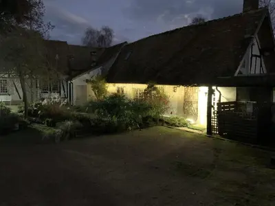 Jardin de l'établissement Le logis du cliquet