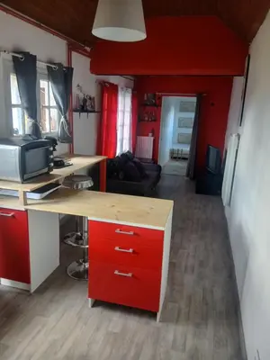 Cuisine ou kitchenette dans l'établissement Les Coquelicot