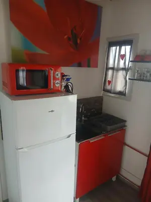 Cuisine ou kitchenette dans l'établissement Les Coquelicot