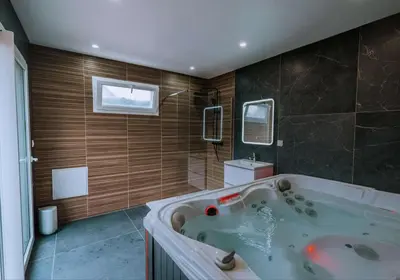 Salle de bains dans l'établissement Félin pour l'Autre - Spa