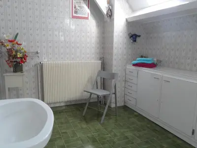 Salle de bains dans l'établissement Le Franquevillette