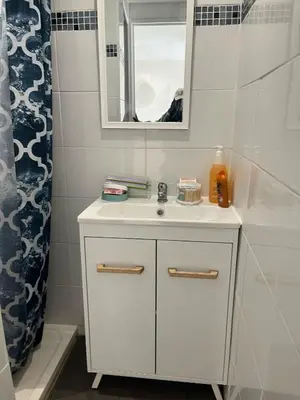 Salle de bains dans l'établissement Logement accueillant