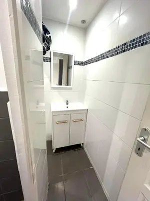 Salle de bains dans l'établissement Logement accueillant