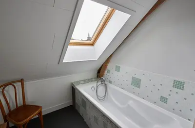 Salle de bains dans l'établissement Gite de l'abreuvoir N 2 pour 8 personnes