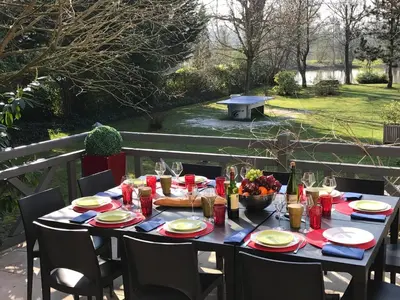 Jardin de l'établissement maison week end vacances 1H Paris Ouest