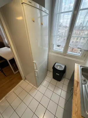 Salle de bains dans l'établissement Logement au pied de la gare