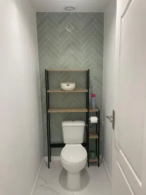 Salle de bains dans l'établissement Studio Les Hauteurs de Juziers