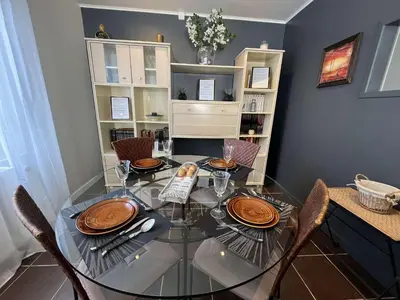 Cuisine ou kitchenette dans l'établissement Le Beau Séjour Appartement - Elégant et Spacieux- Proche Aéroport