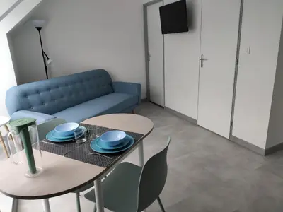 Télévision ou salle de divertissement dans l'établissement Choupinerie Normande
